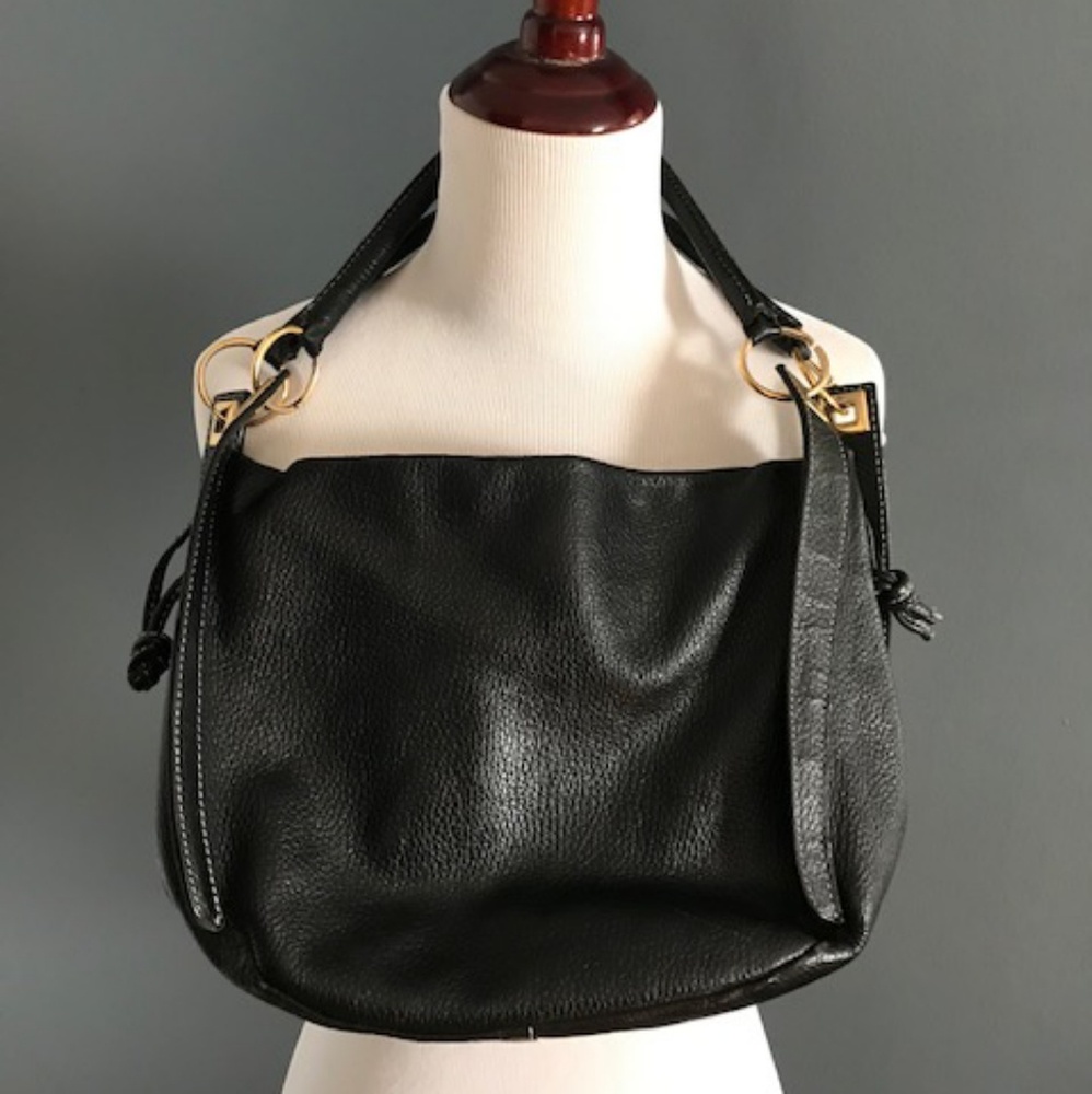 Gentle used Barbara Milano black leather bag